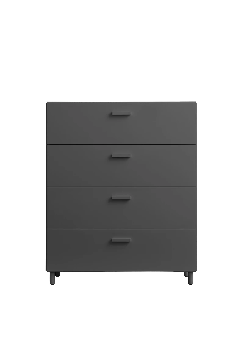 Relief Chest of drawers, wide  Grey