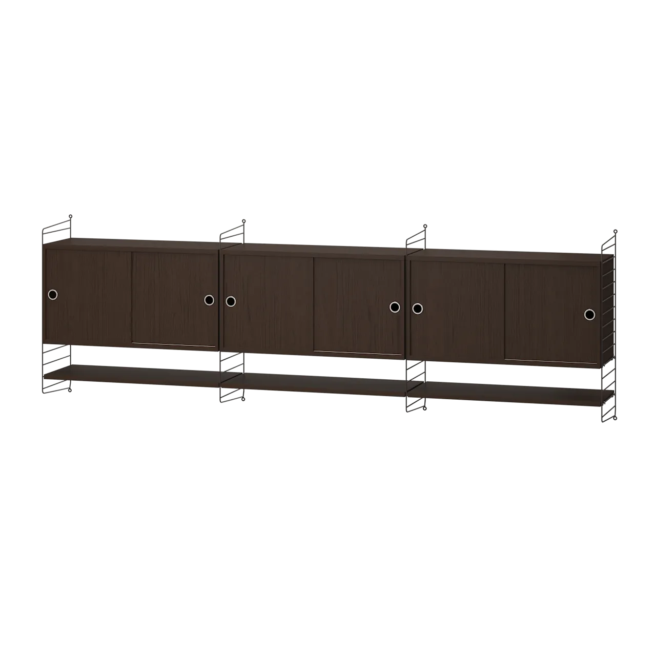 Product Image for String Living room E Dark brown/Dark oak