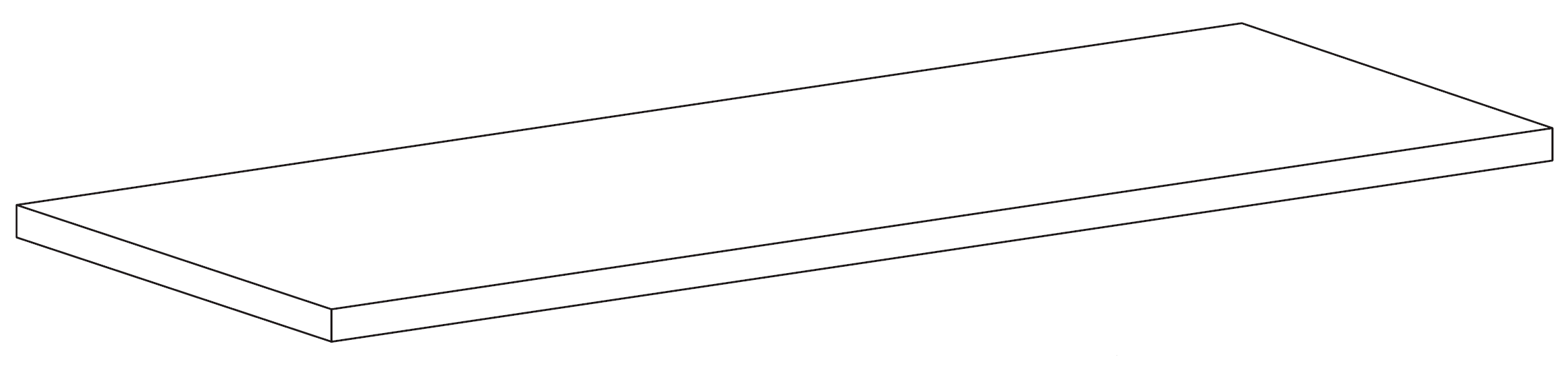 Top for cabinet with flip door