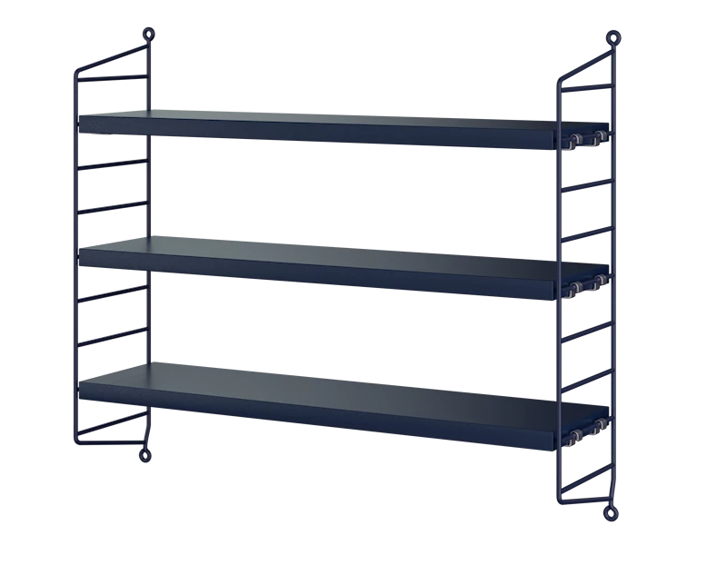 新品　String furniture ストリング　ポケットシェルフ 即納可】string pocket ストリングポケット ブラックステインド
