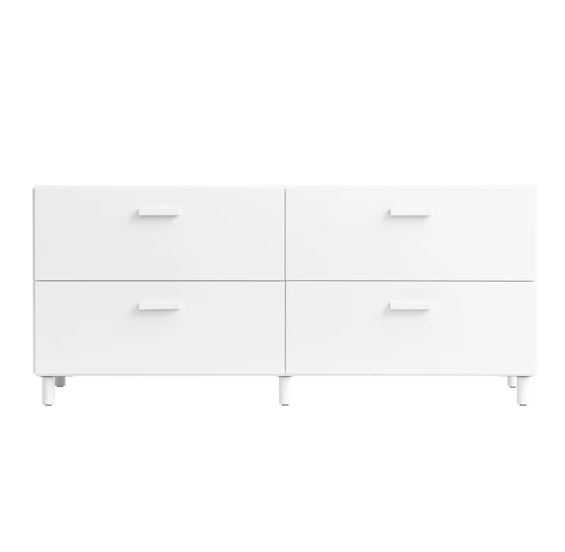 Relief Chest of drawers, low  White