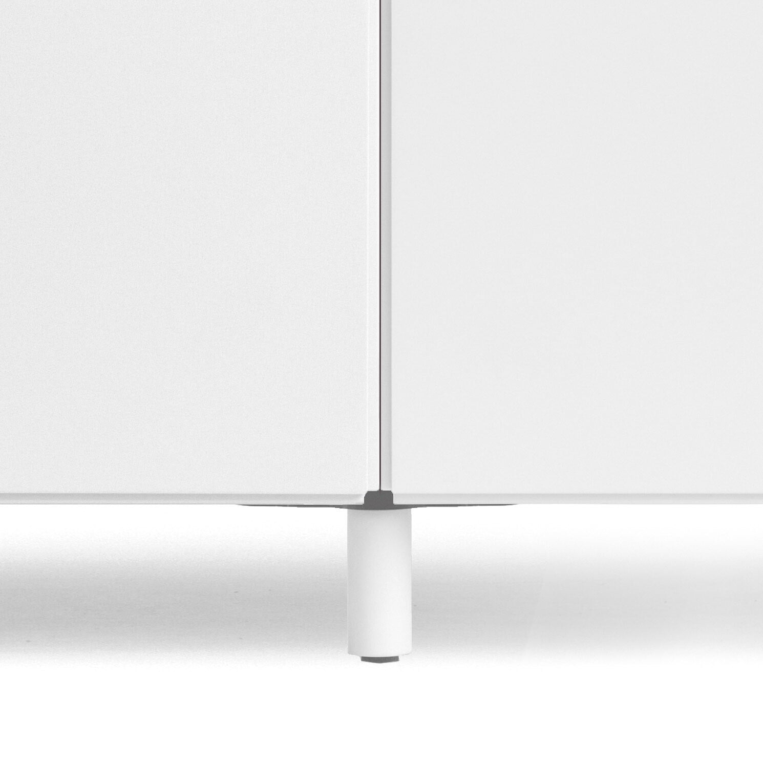Low Chest of Drawer from Relief with four drawers. All units from Relief can easily be connected. With five colours and three sizes, you can create multiple unique Relief combinations. The back of Relief is as beautifully designed as the front, making placement creative and fun. The dimensions are w123 x d41 x h46.6 cm. Each drawer's inner dimensions are w54 x d36.3 x h17 cm. Relief is delivered unassembled.