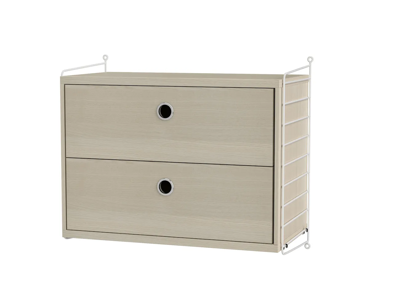 Product Image for String Sovrum A Vit/Ask Nattduksbord med lådhurts