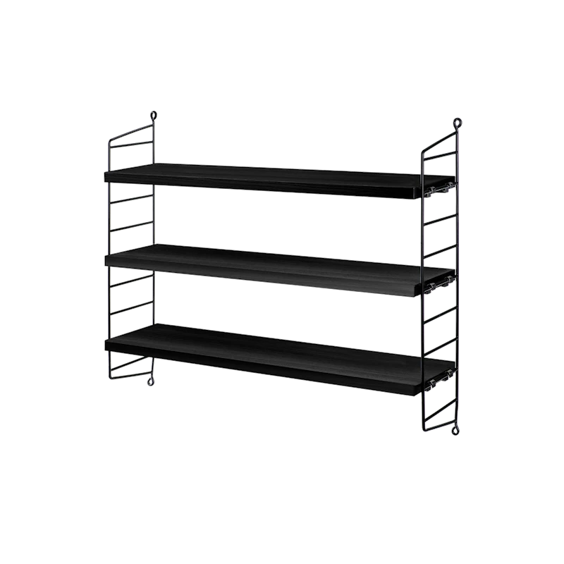 String® Pocket w60 x d15 x h50 cm Dark grey/Dark grey | String