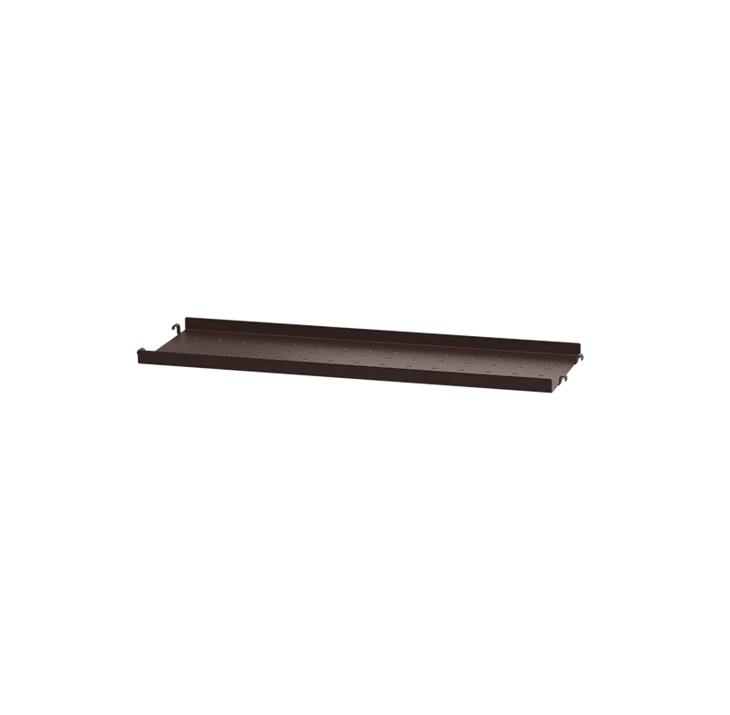 Metal shelf low edge