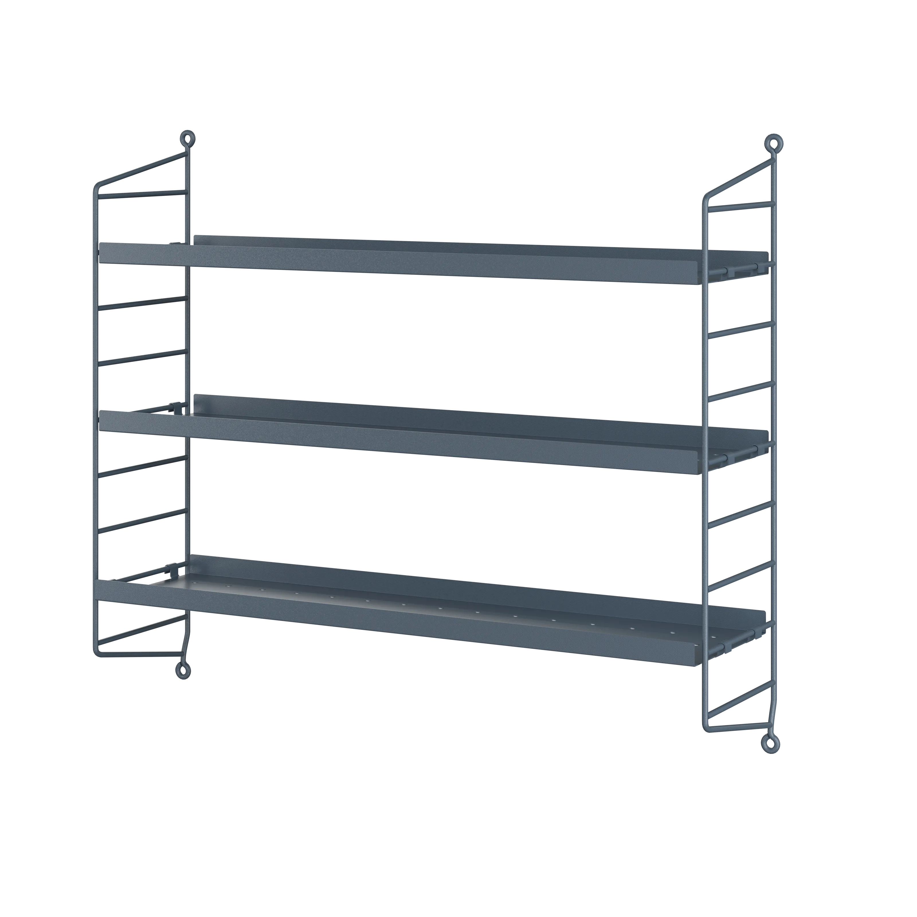 String Pocket シェルフ グレー String® Pocket Metal | String Furniture