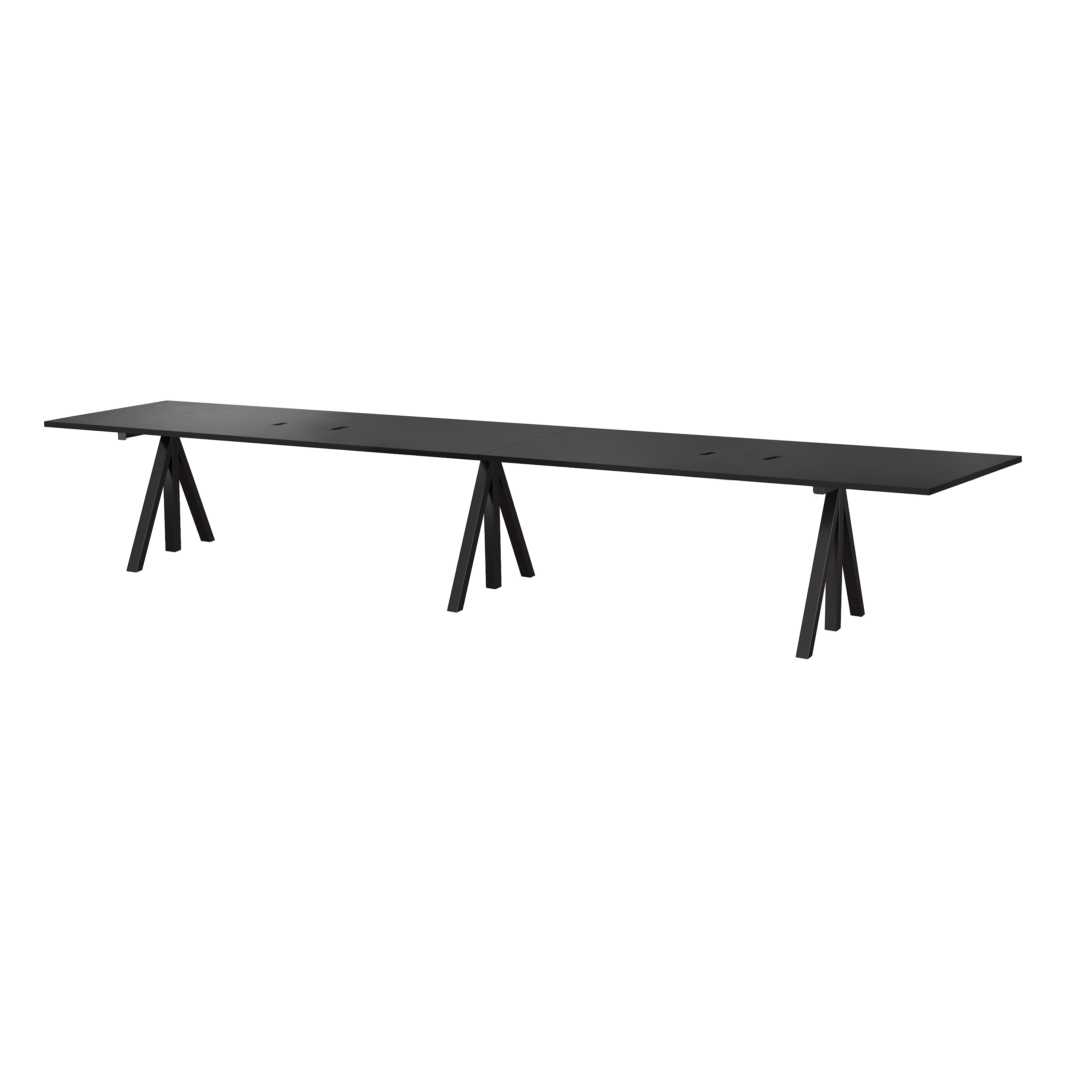 Height-adjustable conference tables 360x90 Black