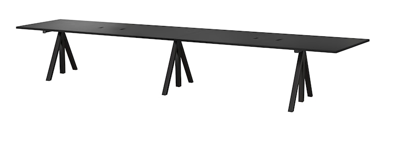 Height-adjustable conference tables 360x90 Black