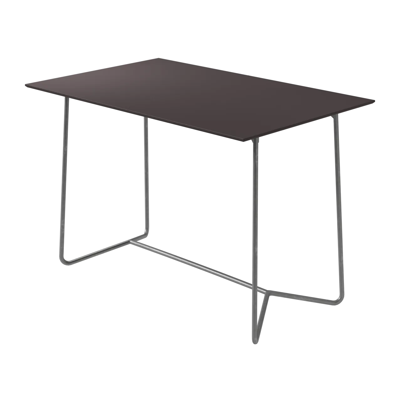 Bord High Tech 110 - Grafitgrå laminat med varmförzinkat stativ
