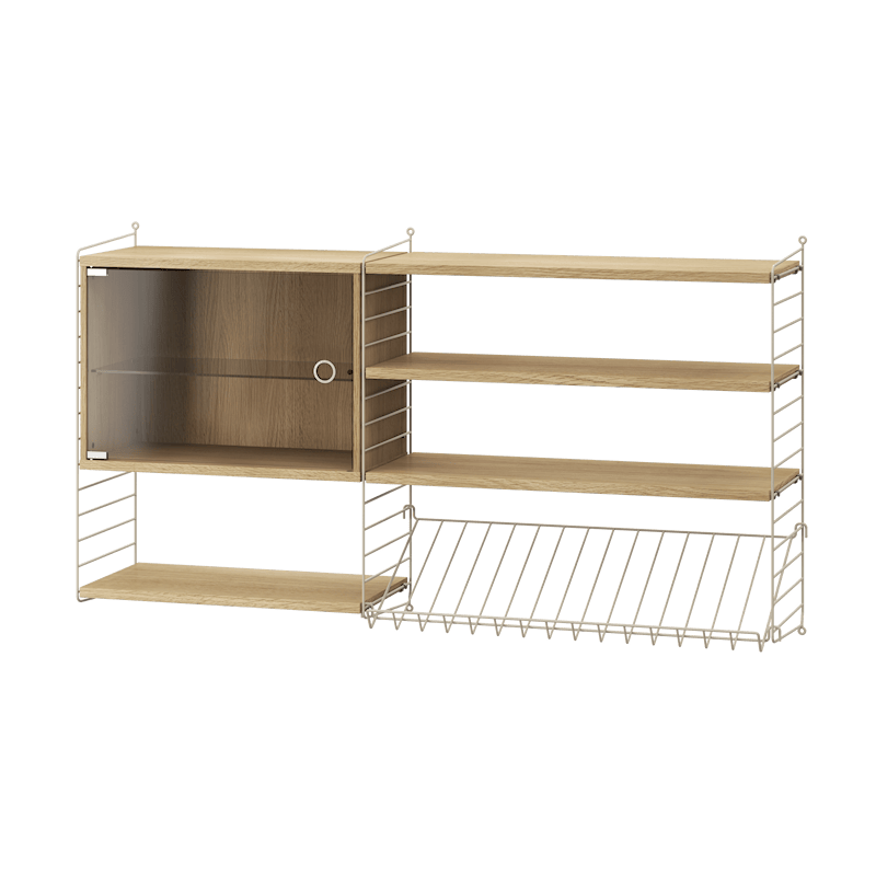 Salon S Beige/Chêne