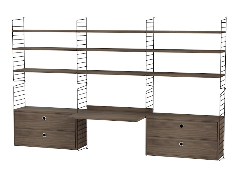 Workspace F Black/Walnut