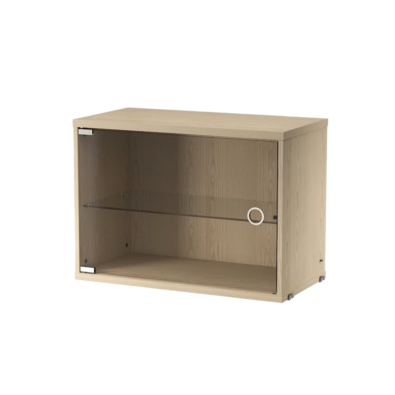 Vitrine avec porte battante en verre