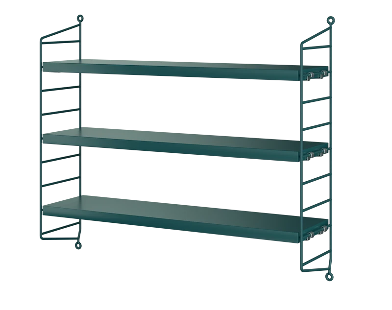 String® Pocket w60 x d15 x h50 cm Dark grey/Dark grey | String