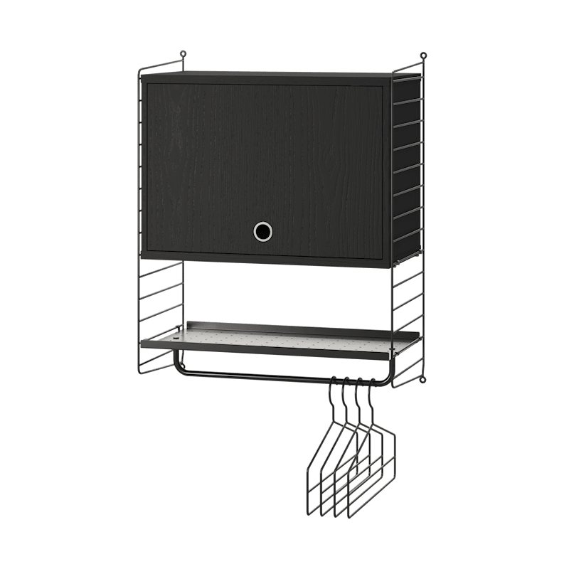 玄关 V 黑色/染黑白蜡木色