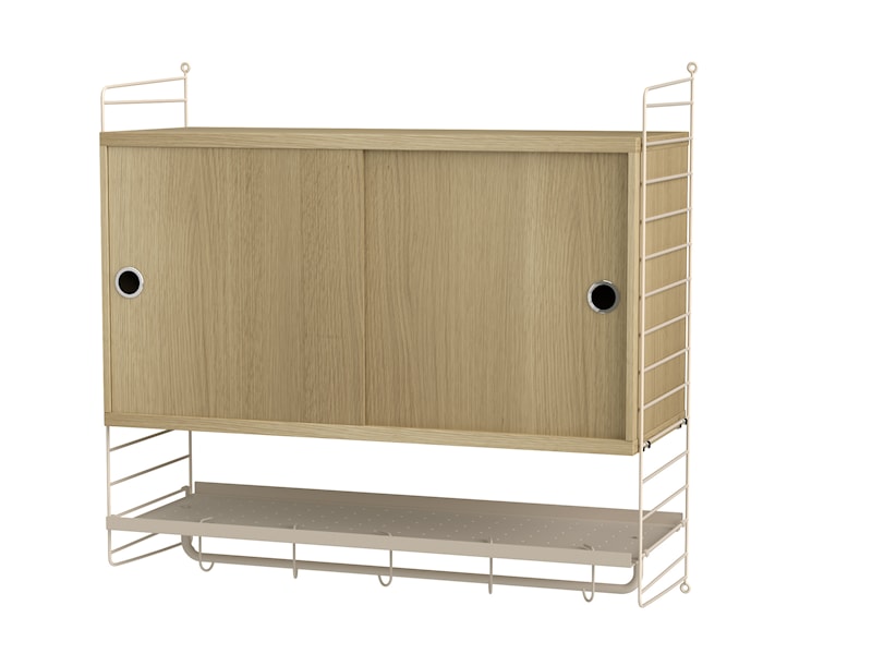 卧室 F 米色/橡木色