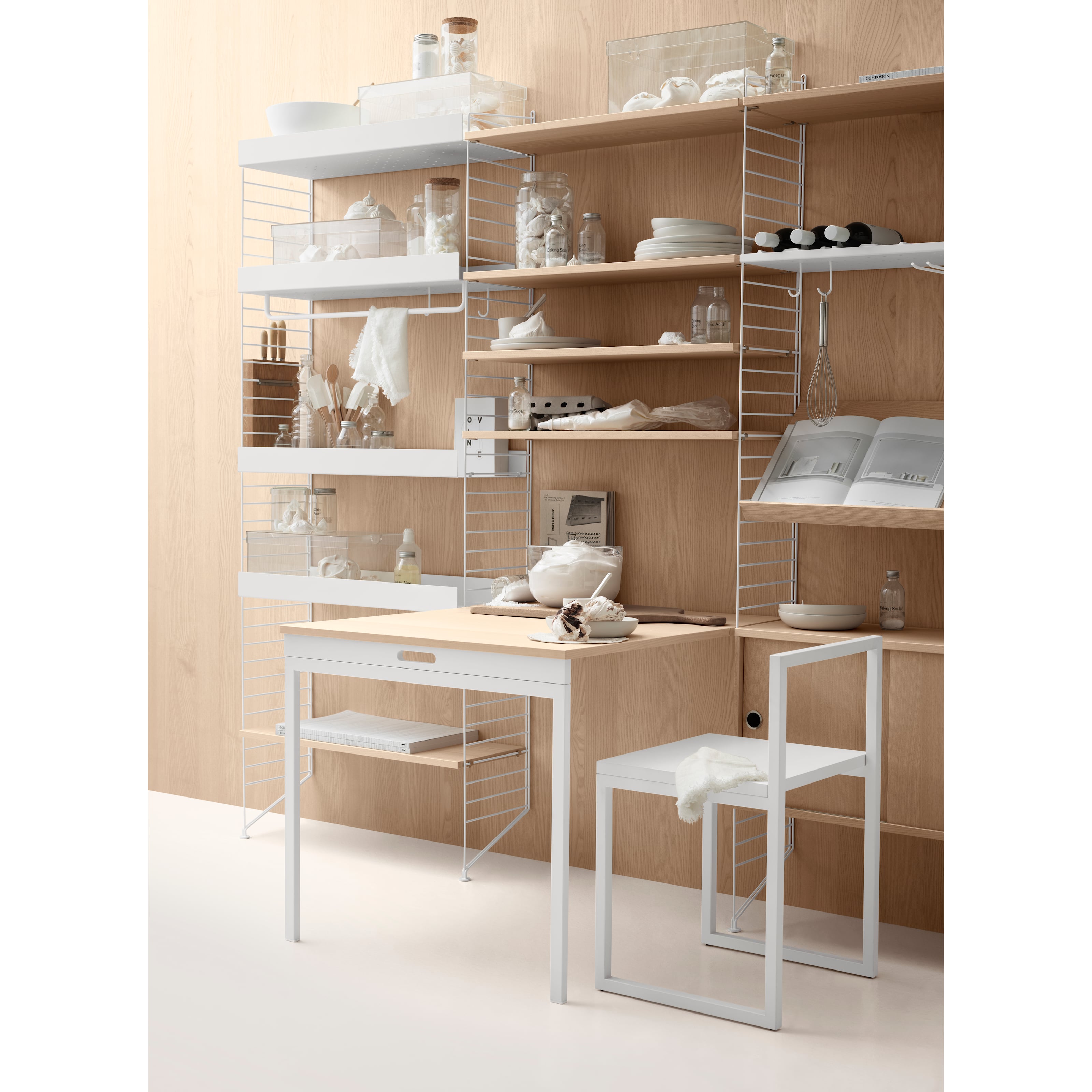 Metal shelves high w78 x d30 x h7 cm Dark grey