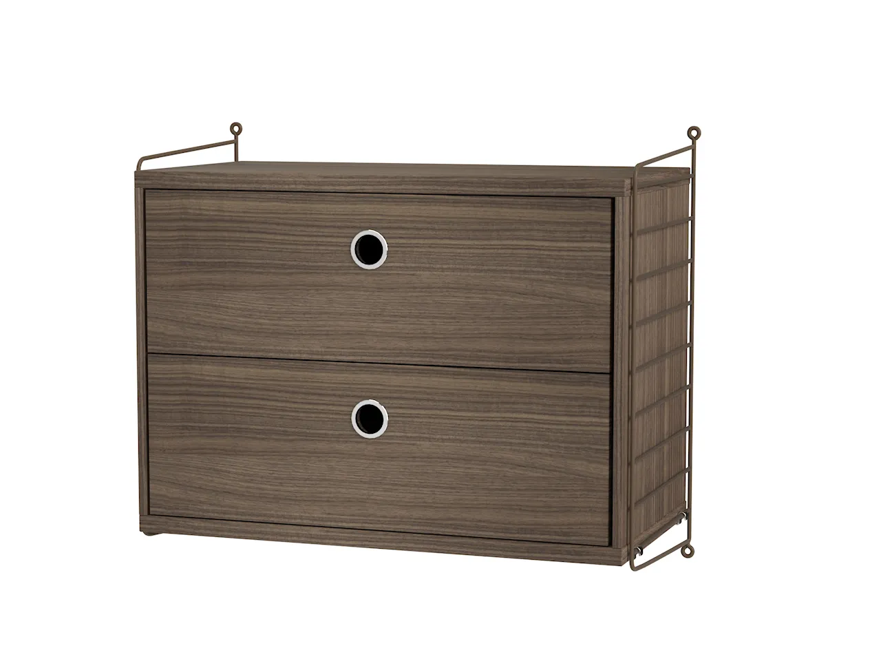 Product Image for String Sovrum A Brun/Valnöt Nattduksbord med lådhurts
