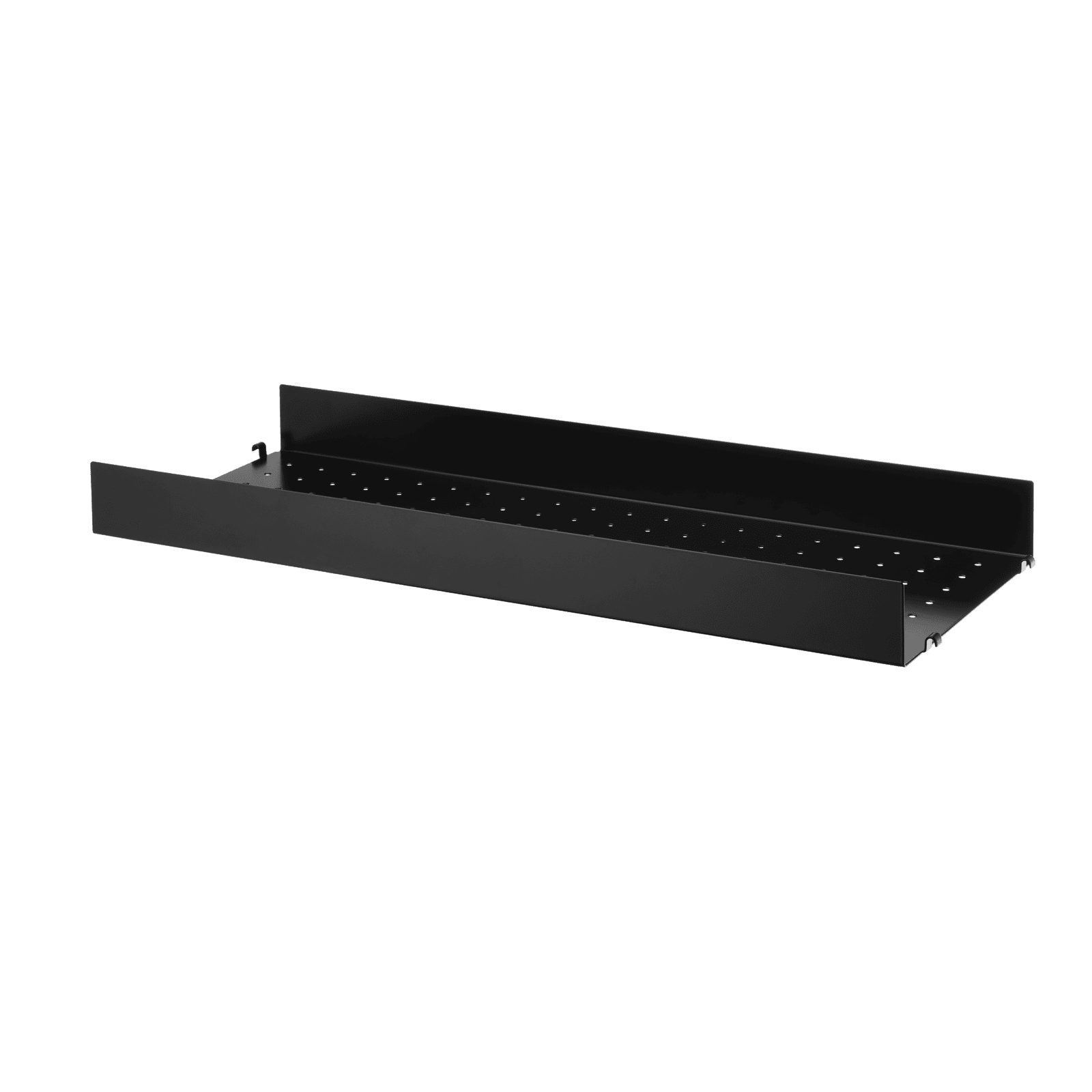 Metal shelves high w78 x d30 x h7 cm Black