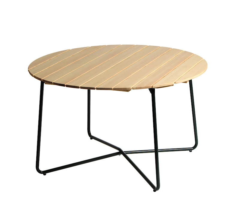 Bord 9A 120 - Oljad furu med grön stativ