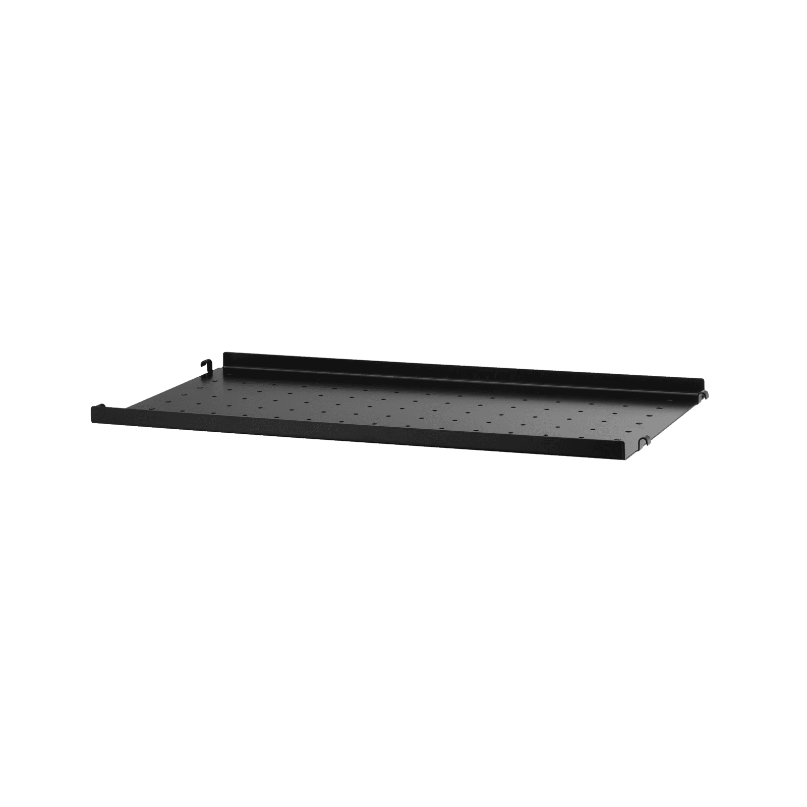 Metal shelves low w58 x d30 cm Black