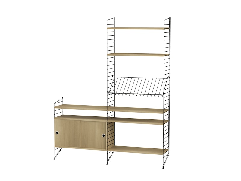 거실 K 검은색/오크