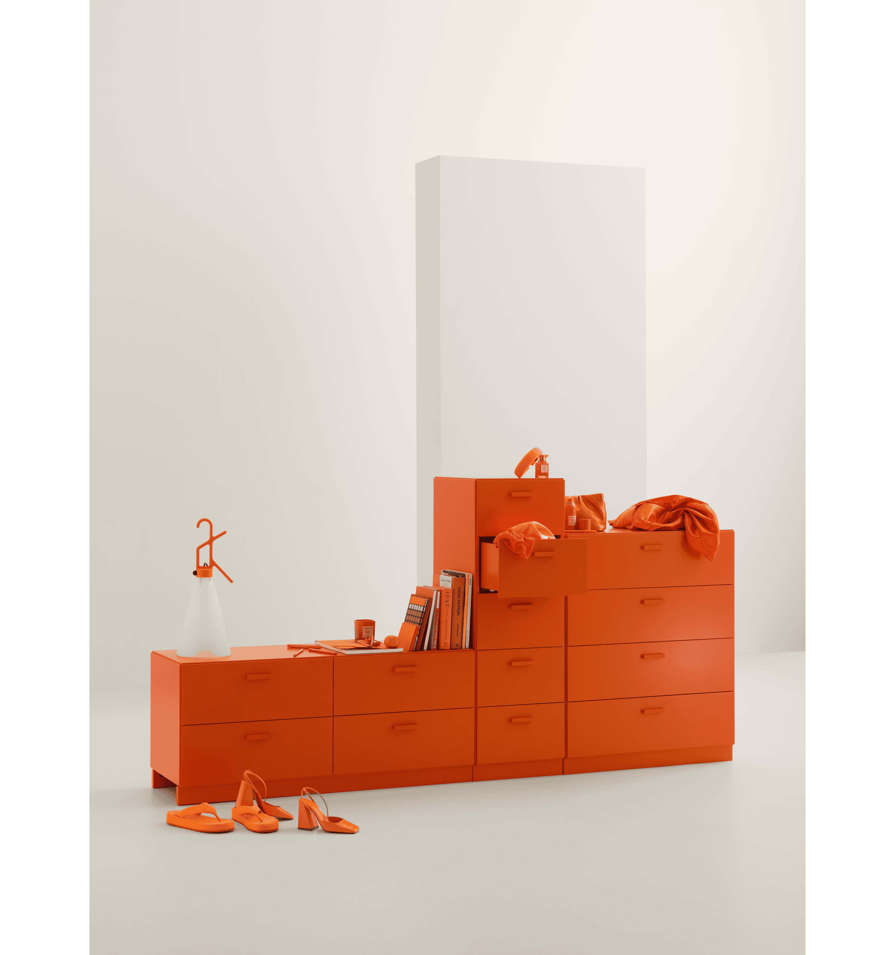 Relief Chest of drawers, low  Ash/Ash