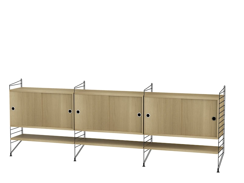 Living room F Black/Oak