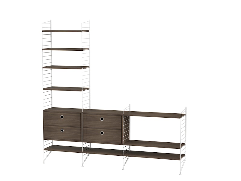 Living room J White/Walnut