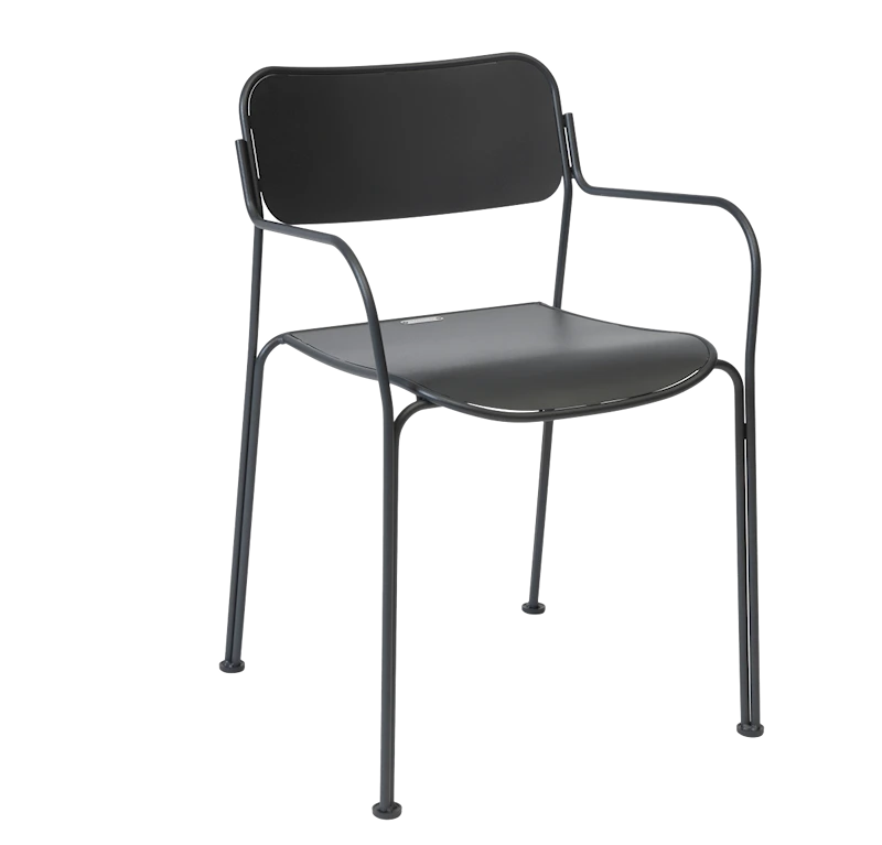 Stuhl Libelle - Pulverbeschichtet in Graphitgrau