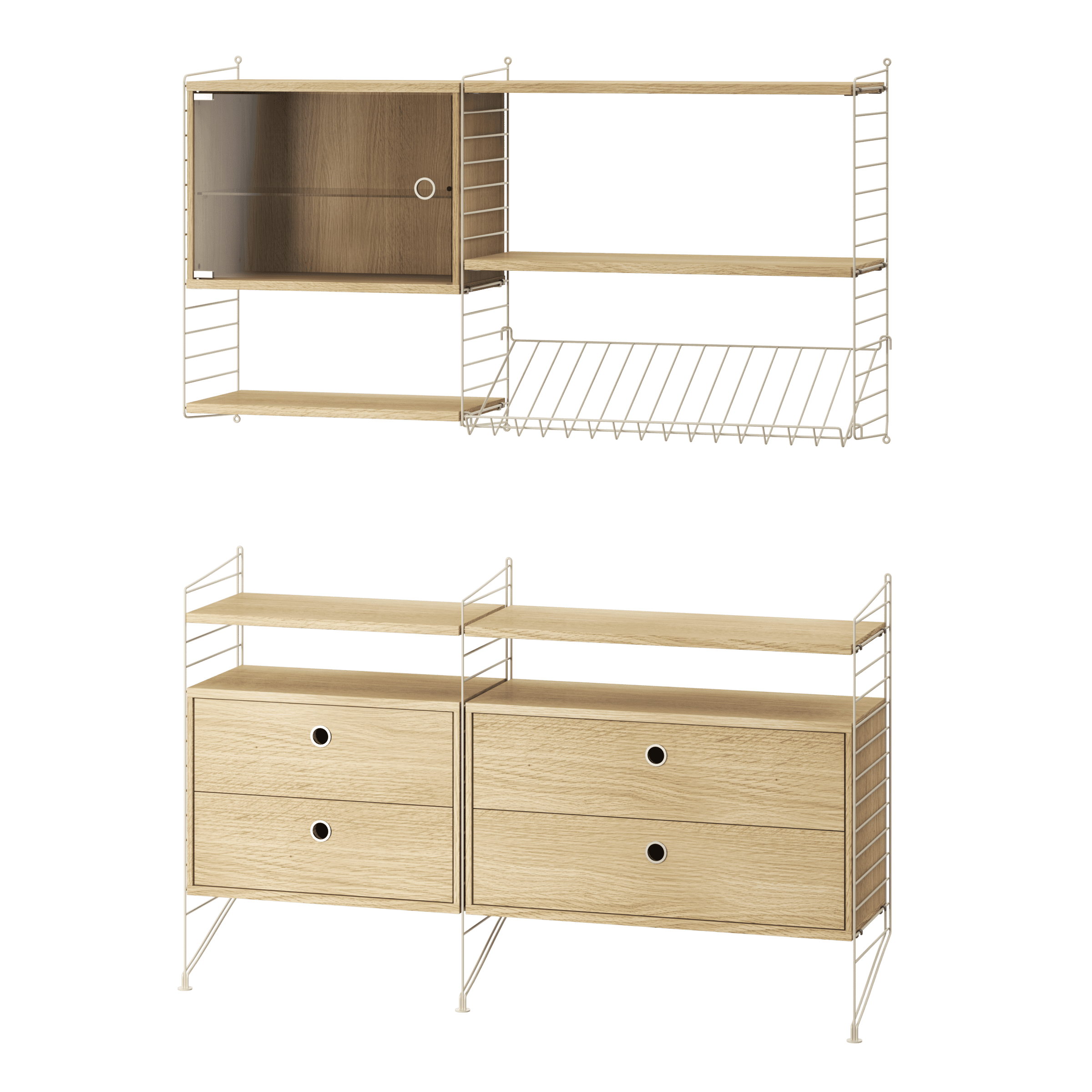 Living room T Beige/Oak