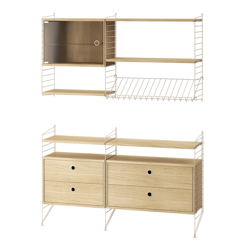 Living room T Beige/Oak