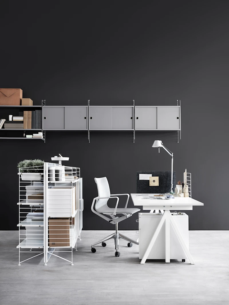 Höj- och sänkbart skrivbord 140x78 Vit/Vit laminat