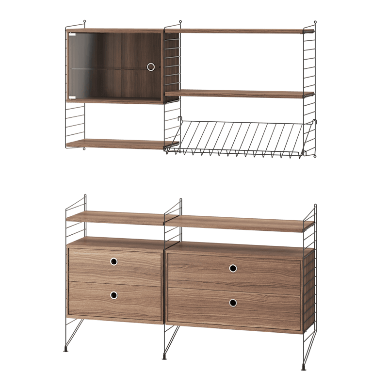 Living room T Black/Walnut