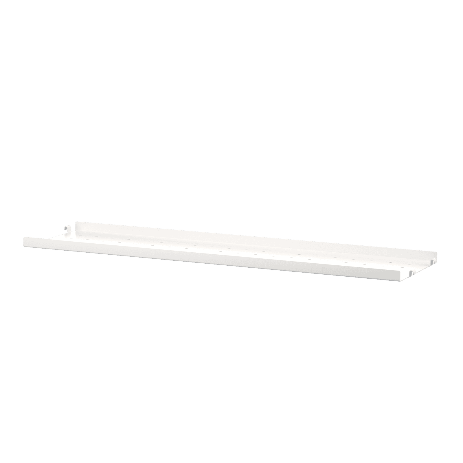 Metal shelves low w78 x d20 cm White