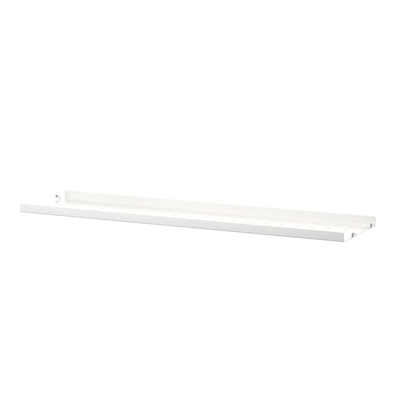 Metal shelf low edge