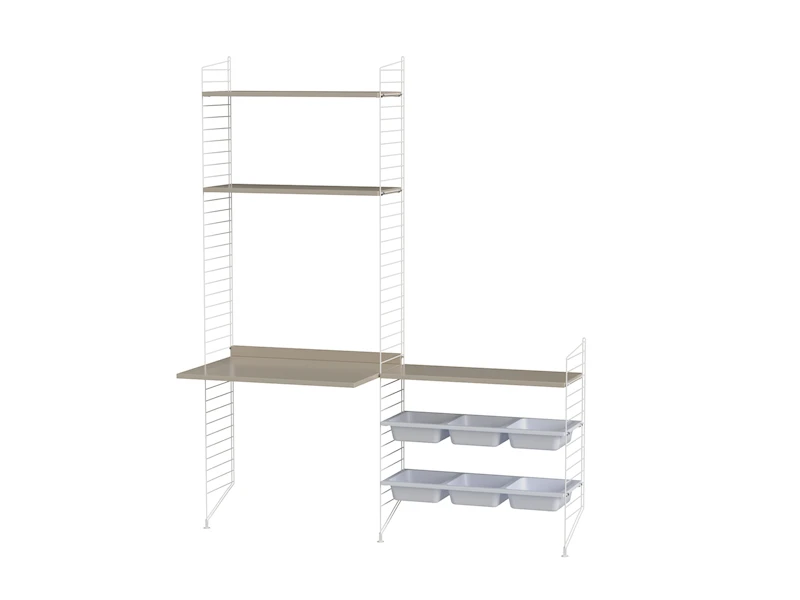 Chambre d'enfant E Blanc/Beige