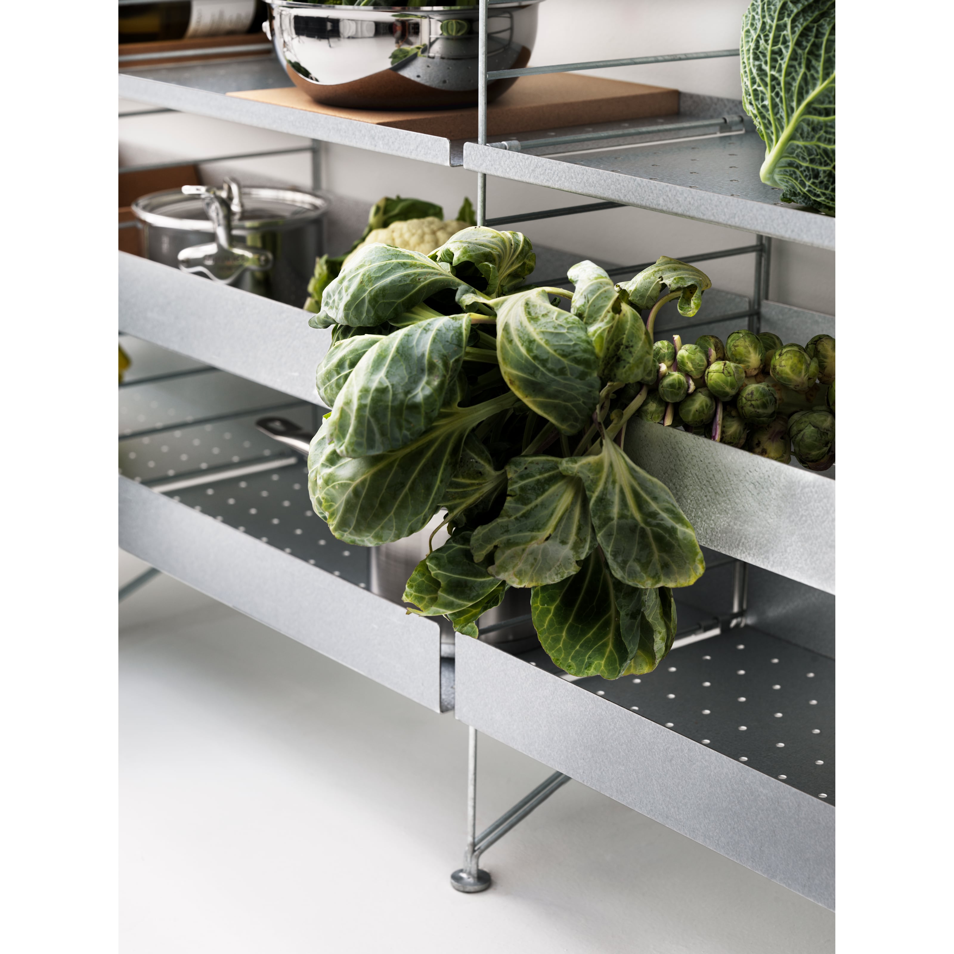 Shelves galvanized
