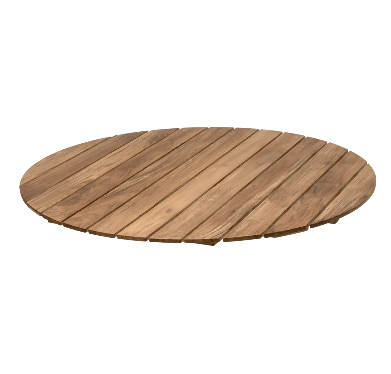 Träsatser Bord 9A Ø120 - Obehandlad teak - Monterad
