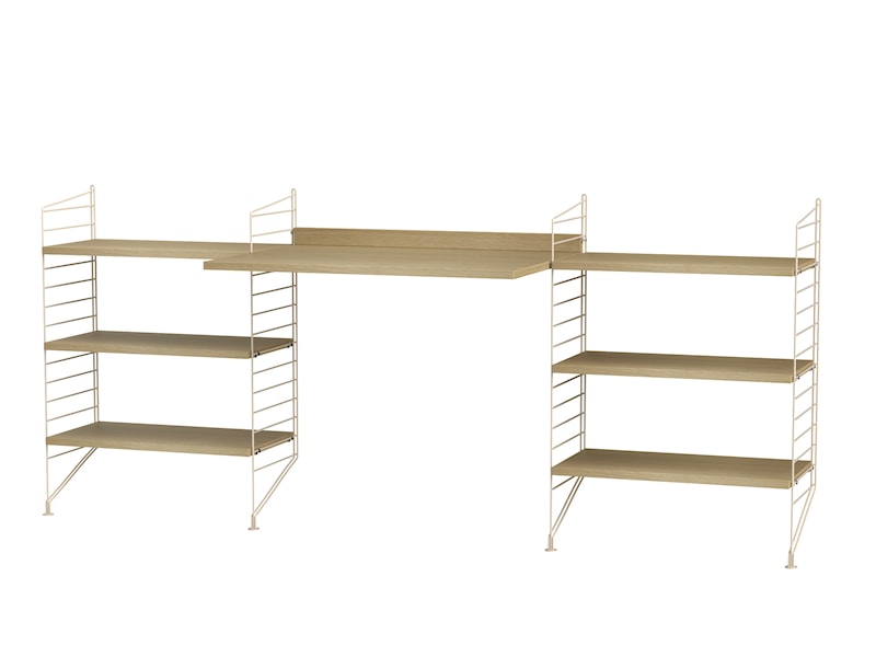 Workspace D Beige/Oak