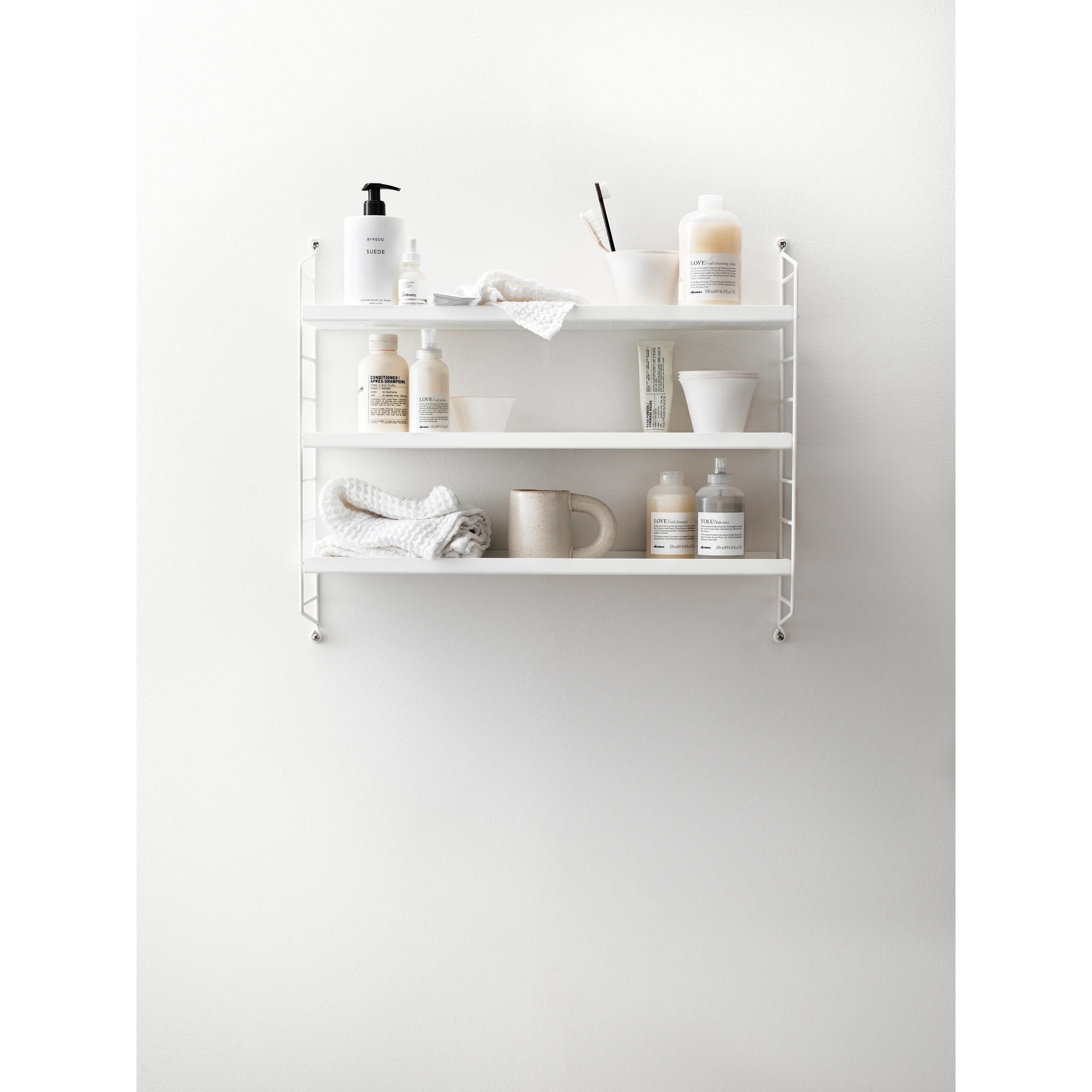 【新品未使用】string pocket white W60×D15×H50 String® Pocket Metal | String Furniture