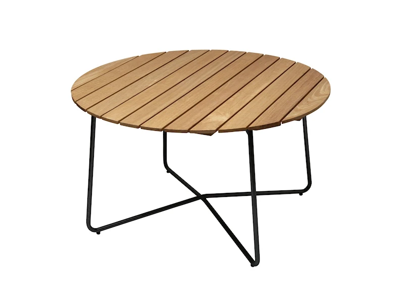 Bord 9A 120 - Oljad ek med svart stativ