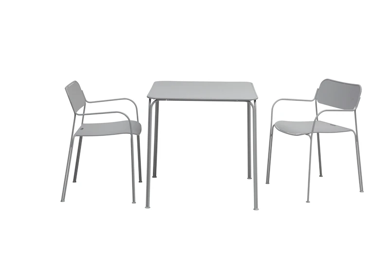 Libelle Café Set Table & 2 chairs - Grey