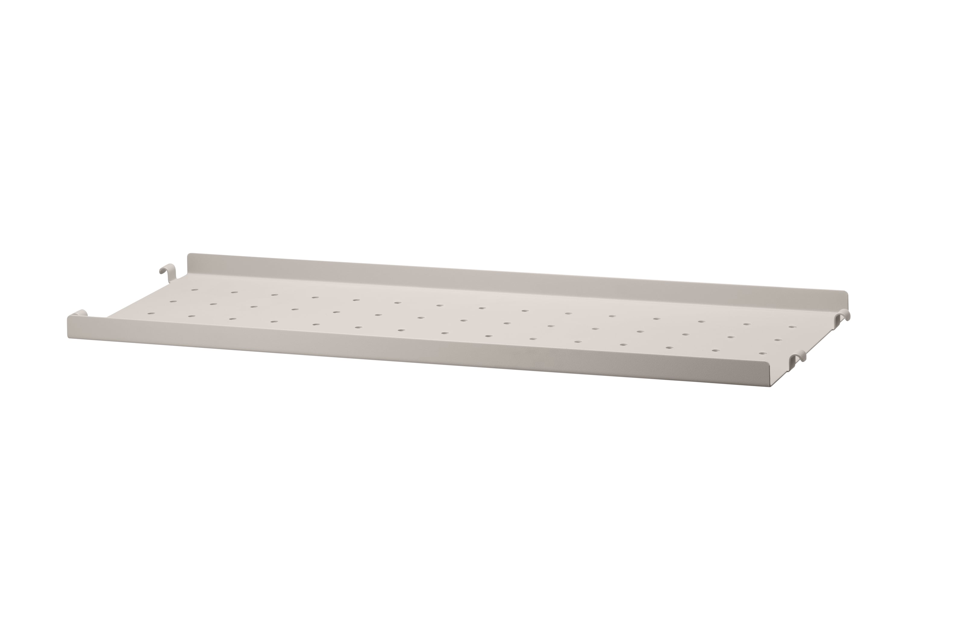 Metal shelves low w58 x d20 cm Beige