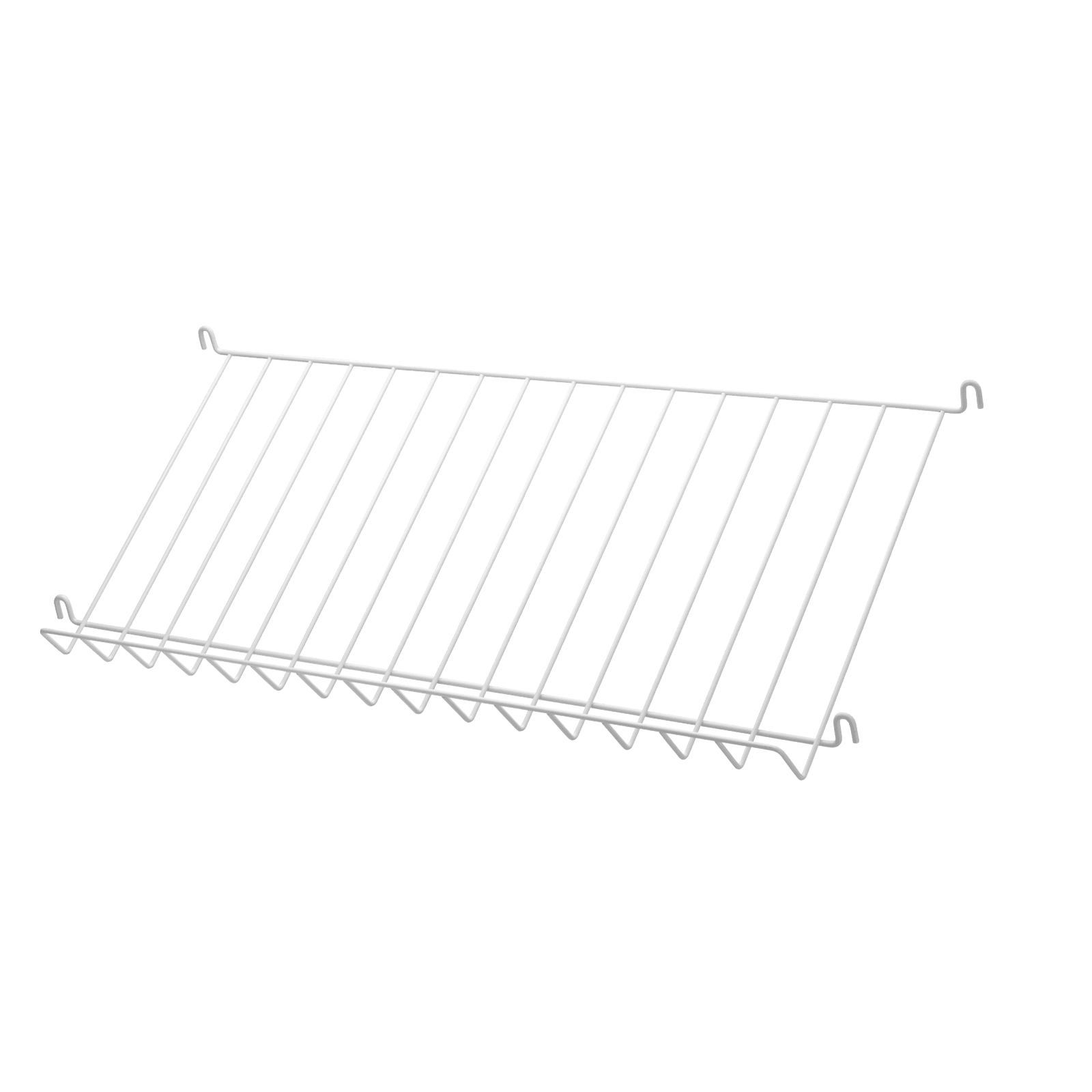 Magazine shelves metal w78 x d30 x h15 cm White