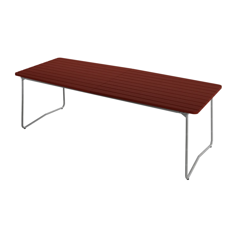 Bord B31 230 - Mörkröd med varmförzinkat stativ