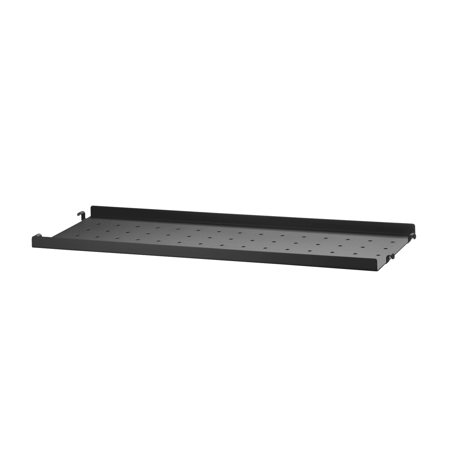 Metal shelves low w58 x d20 cm Black