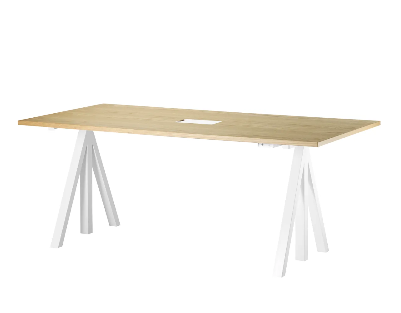 Product Image for String Höj- och sänkbart skrivbord 180x90 Vit/Ek