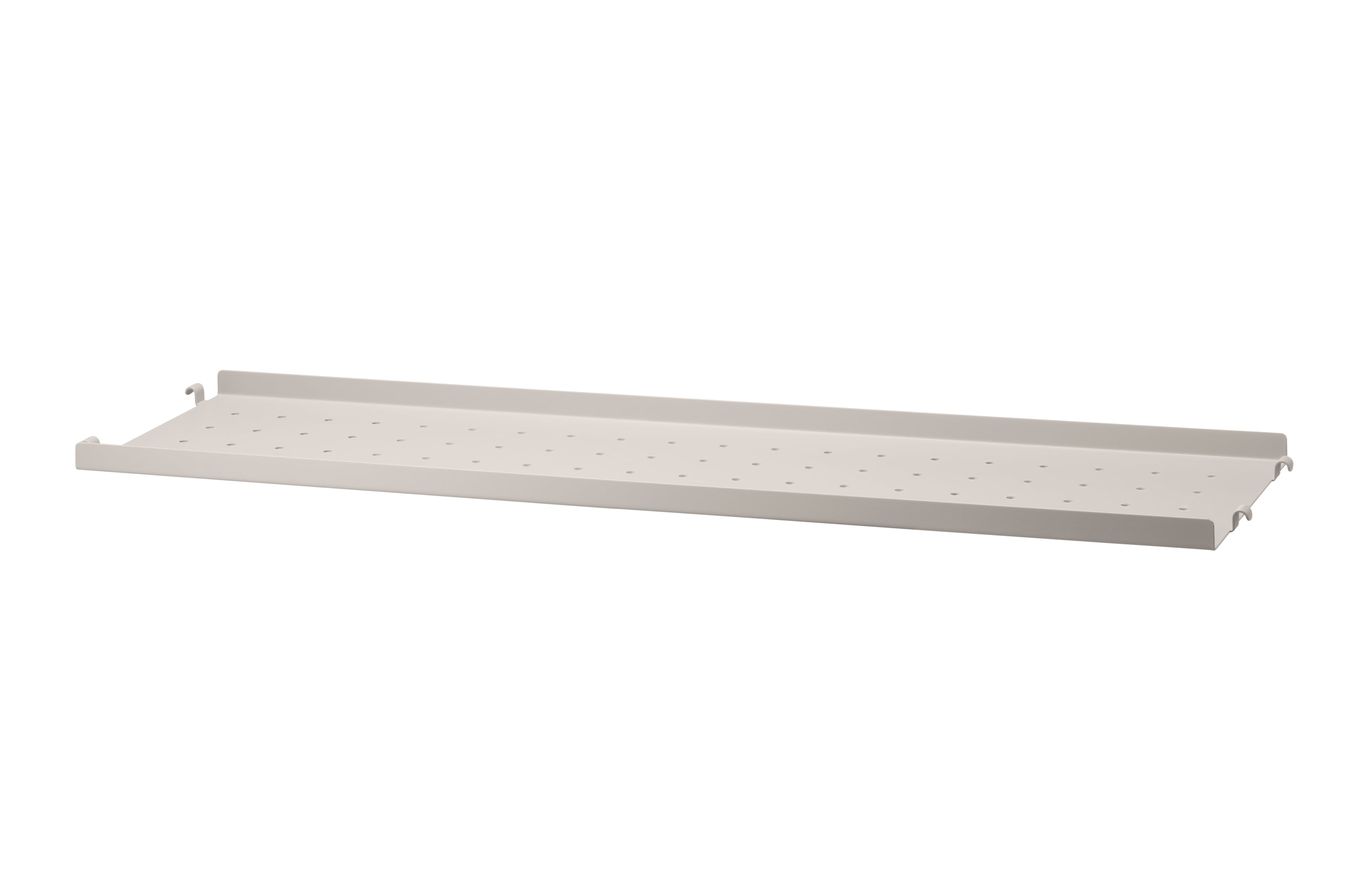 Metal shelves low w78 x d20 cm Beige