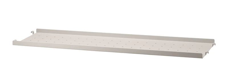 Metal shelf low edge
