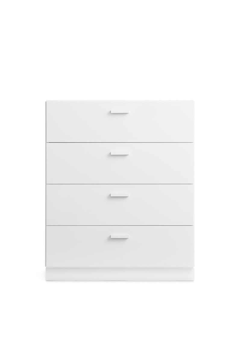Relief Chest of drawers, wide ホワイト